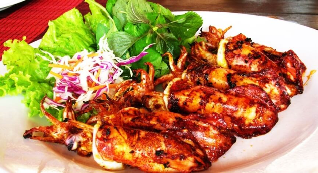 MỰC NƯỚNG MUỐI ỚT