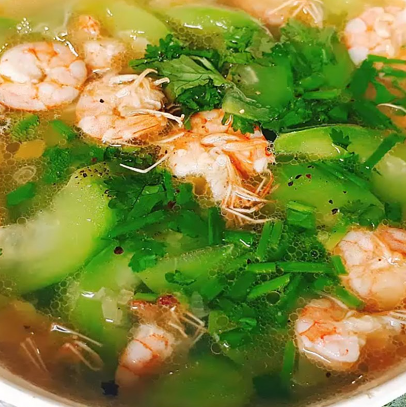  CANH MƯỚP NẤU TÔM